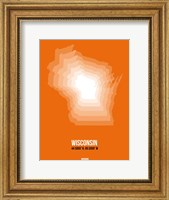 Wisconsin Radiant Map 3 Fine Art Print