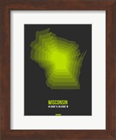 Wisconsin Radiant Map 4 Fine Art Print