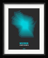 Wisconsin Radiant Map 5 Fine Art Print