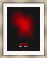 Wisconsin Radiant Map 6 Fine Art Print