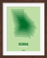 Georgia Radiant Map 3 Fine Art Print