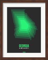 Georgia Radiant Map 4 Fine Art Print