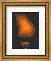 Georgia Radiant Map 5 Fine Art Print