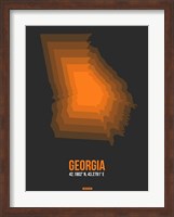 Georgia Radiant Map 5 Fine Art Print