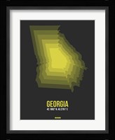 Georgia Radiant Map 6 Fine Art Print