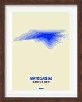 North Carolina Radiant Map 1 Fine Art Print