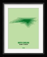 North Carolina Radiant Map 2 Fine Art Print