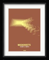 Massachusetts Radiant Map 2 Fine Art Print