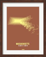 Massachusetts Radiant Map 2 Fine Art Print