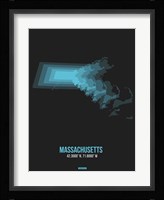 Massachusetts Radiant Map 6 Fine Art Print