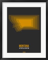 Montana Radiant Map 4 Fine Art Print