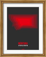 Montana Radiant Map 6 Fine Art Print
