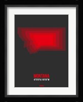 Montana Radiant Map 6 Fine Art Print