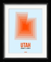 Utah Radiant Map 2 Fine Art Print