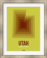 Utah Radiant Map 3 Fine Art Print