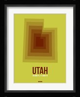 Utah Radiant Map 3 Fine Art Print