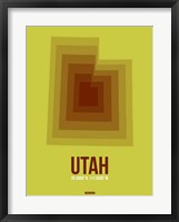 Utah Radiant Map 3 Fine Art Print