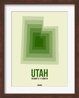 Utah Radiant Map 4 Fine Art Print