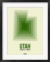 Utah Radiant Map 4 Fine Art Print