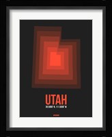 Utah Radiant Map 6 Fine Art Print