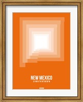 New Mexico Radiant Map 3 Fine Art Print