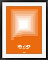 New Mexico Radiant Map 3 Fine Art Print
