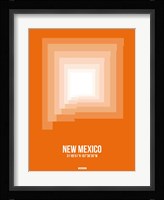 New Mexico Radiant Map 3 Fine Art Print