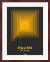 New Mexico Radiant Map 4 Fine Art Print