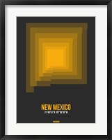 New Mexico Radiant Map 4 Fine Art Print