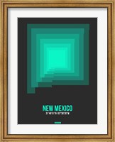 New Mexico Radiant Map 5 Fine Art Print