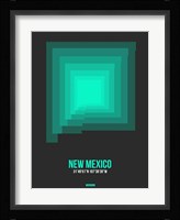 New Mexico Radiant Map 5 Fine Art Print