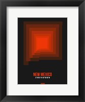 New Mexico Radiant Map 6 Fine Art Print