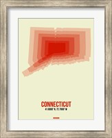 Connecticut Radiant Map 3 Fine Art Print