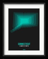 Connecticut Radiant Map 5 Fine Art Print