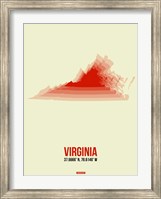 Virginia Radiant Map 1 Fine Art Print