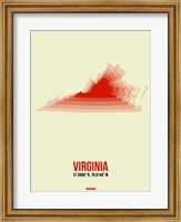 Virginia Radiant Map 1 Fine Art Print