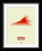 Virginia Radiant Map 1 Fine Art Print