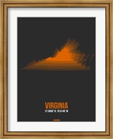 Virginia Radiant Map 4 Fine Art Print