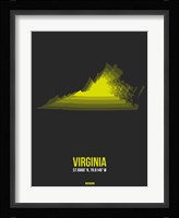 Virginia Radiant Map 5 Fine Art Print