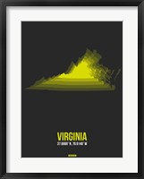Virginia Radiant Map 5 Fine Art Print