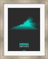Virginia Radiant Map 6 Fine Art Print
