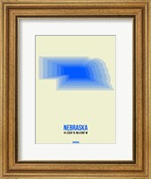 Nebraska Radiant Map 1 Fine Art Print