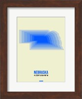 Nebraska Radiant Map 1 Fine Art Print