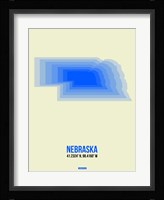 Nebraska Radiant Map 1 Fine Art Print
