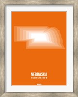Nebraska Radiant Map 2 Fine Art Print