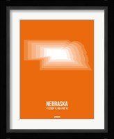 Nebraska Radiant Map 2 Fine Art Print
