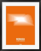 Nebraska Radiant Map 2 Fine Art Print