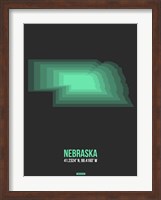 Nebraska Radiant Map 4 Fine Art Print