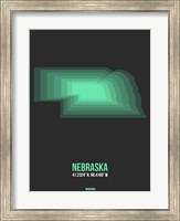 Nebraska Radiant Map 4 Fine Art Print