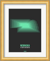 Nebraska Radiant Map 4 Fine Art Print